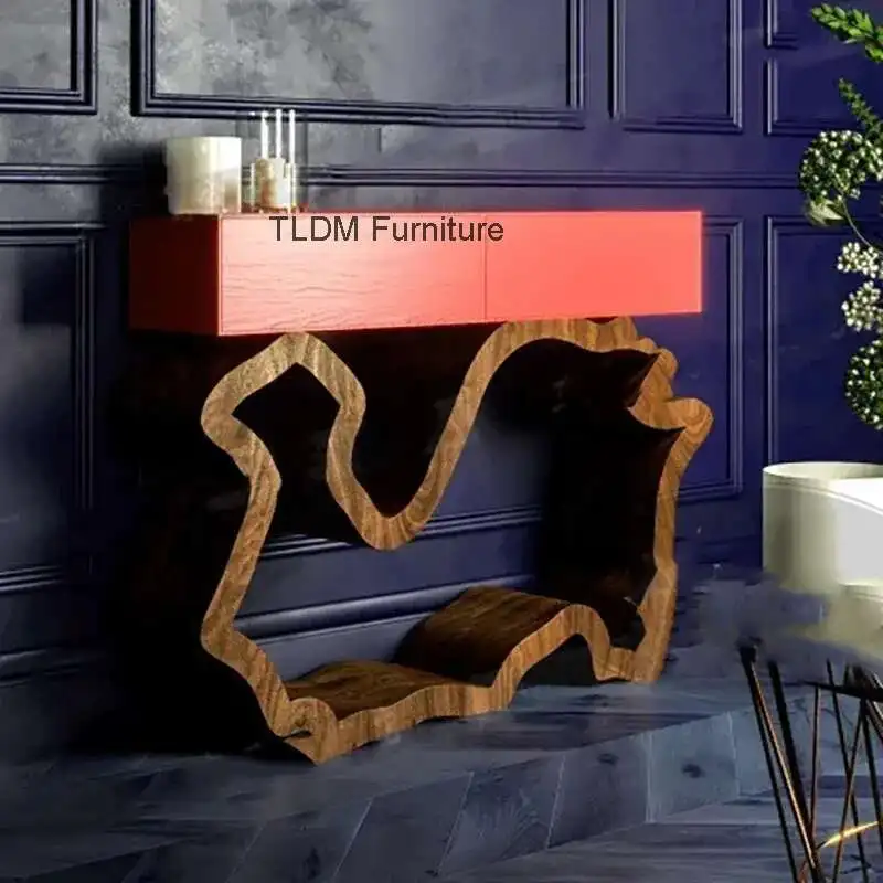 

Modern Vintage Living Room Table Garden Design Low Classic Console Table Corner Mini Tisch Wohnzimer Entrance Hall Furniture