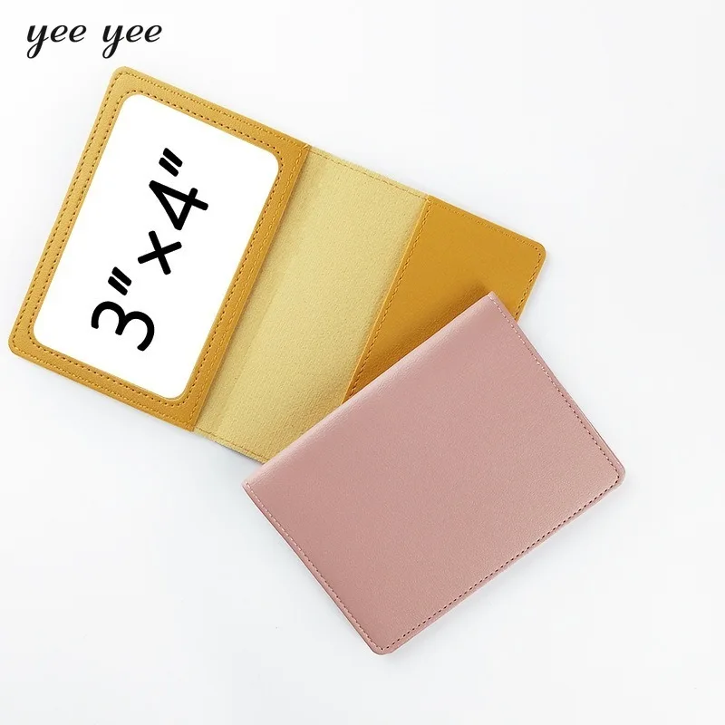 Candy Color Passport Cover PU Travel Business Credit ID Cards Solid Wallet Document Passport Holder Case Organizer Protector Bag