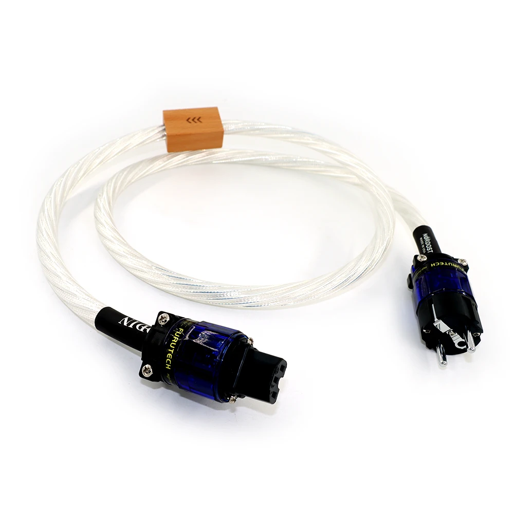High Quality Nordost Odin Sterling 7N  silver Plated Power Cable  With FURUTECH EU/US/UK Power Plug