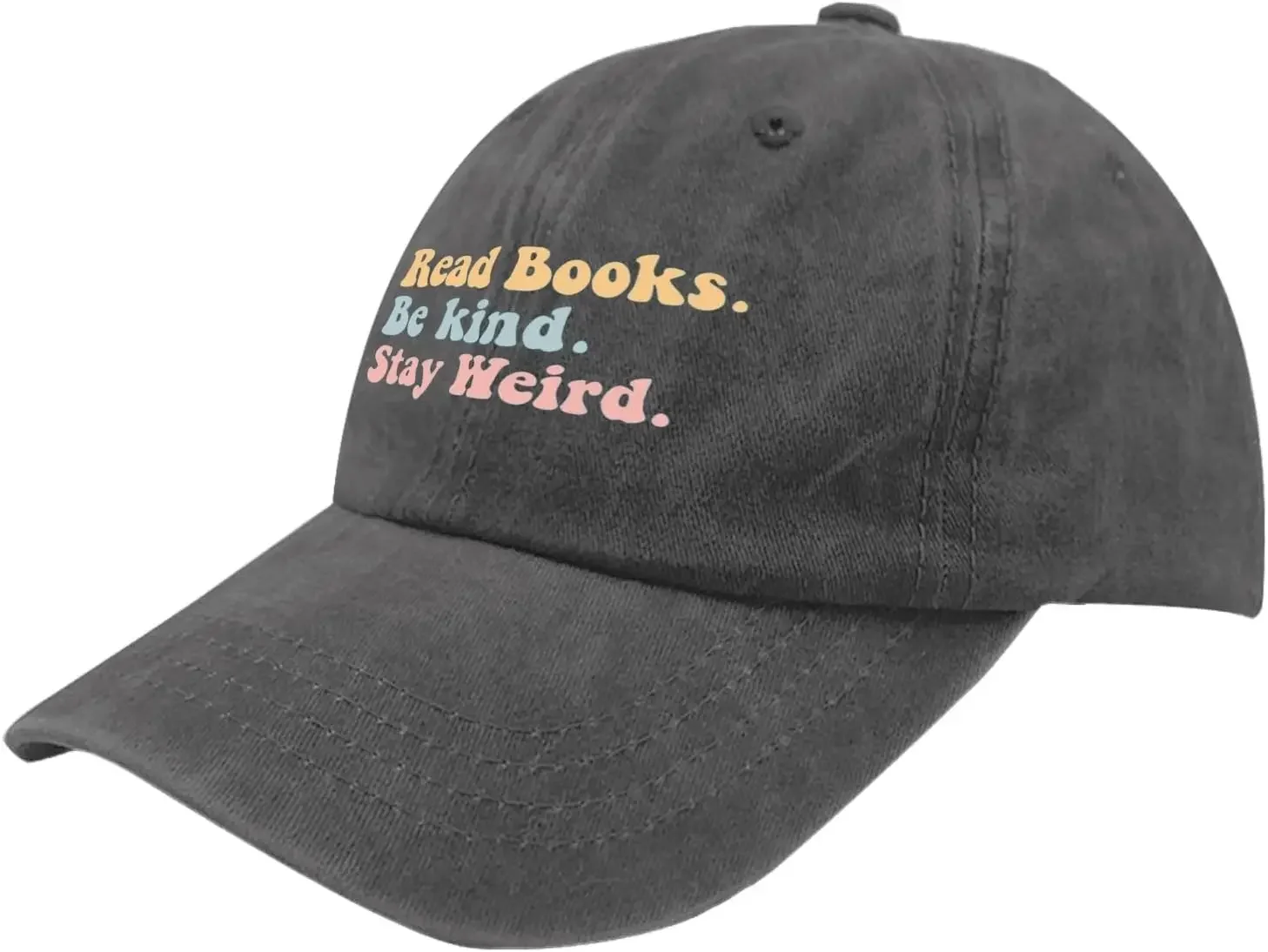 Book Lover Cap Read Books Be Kind Stay Weird Baseball Cap for Women Funny Danln Dad Hats Adjustable