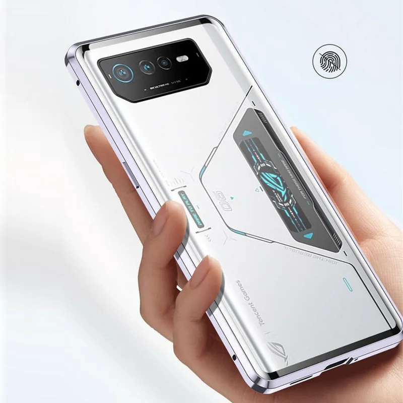 Capa For Asus ROG Phone 7 Pro Tempered Glass Phone Case For ROG Phone 6 5 5S Pro 360 Double Sided Magnetic Protective Flip Cover