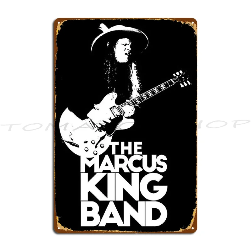 Guitar Guitarist Legend music The Marcus White Stencil Metal Signs Create Wall Decor Funny Home printed  Tin Sign Poster