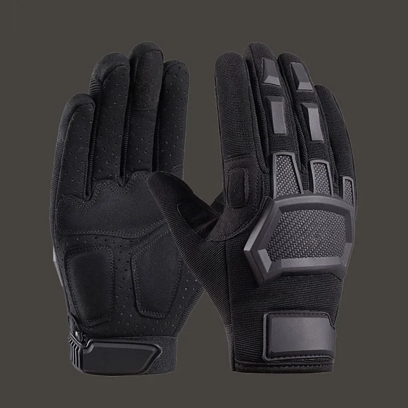 Tactical Gloves for Men Rubber Guard Protective Tactical Gloves for Airsoft Hunting Cycling Motorbike Outdoor Travel Glove