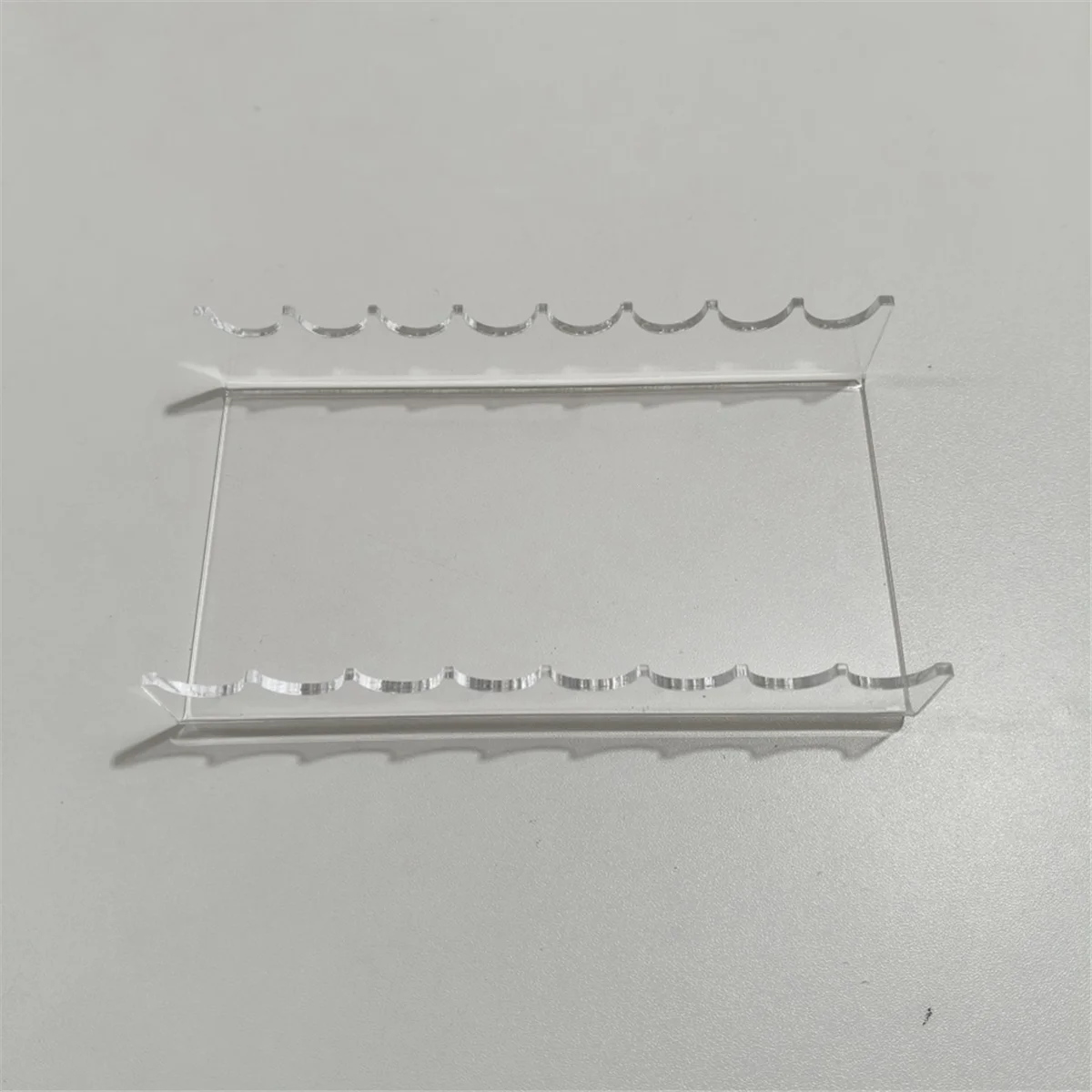 Двусторонний акриловый органайзер для кистей для макияжа, 8 слотов, косметическое хранилище (прозрачный), 1 упаковка