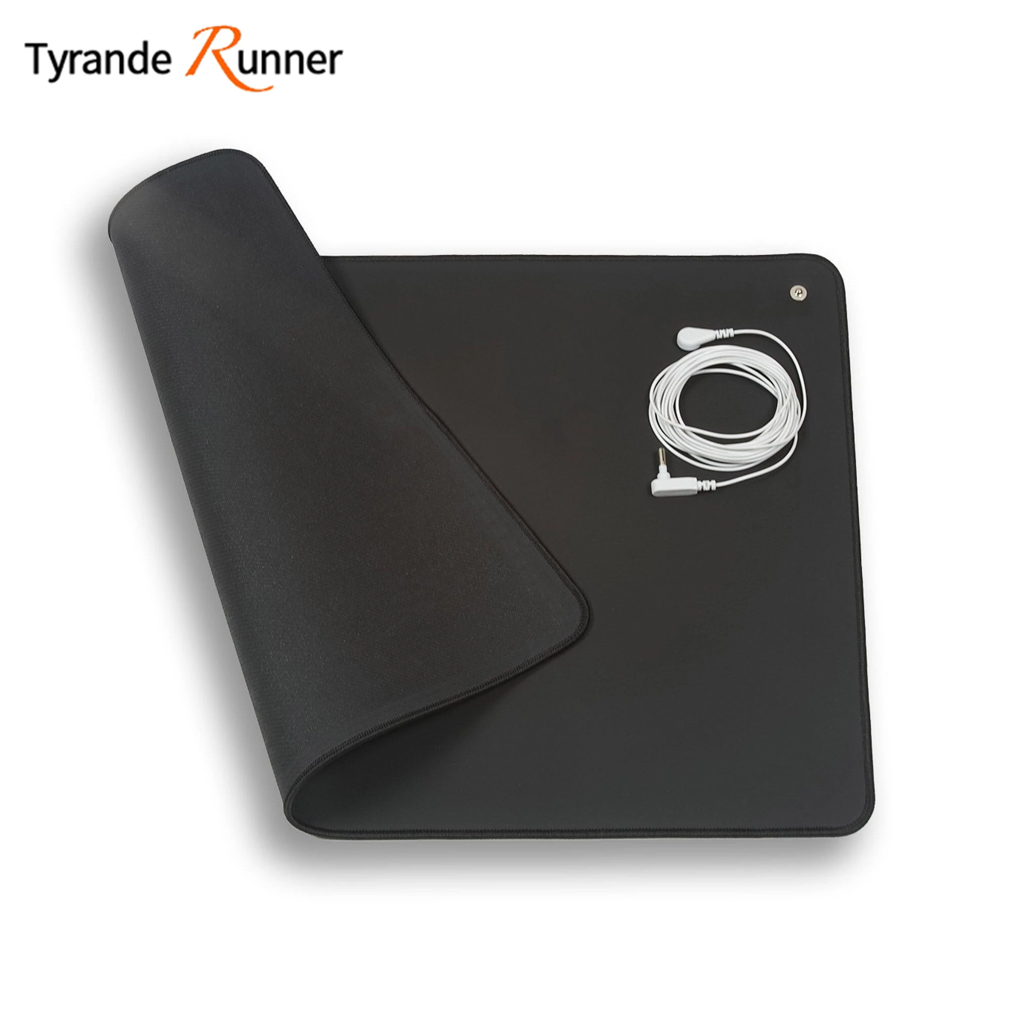 

Grounding Mat Carbon Leather MousePad 40x60cm (16”x24”) Incl 5m Connection cord Earth Connected Wellness Balance for Home office