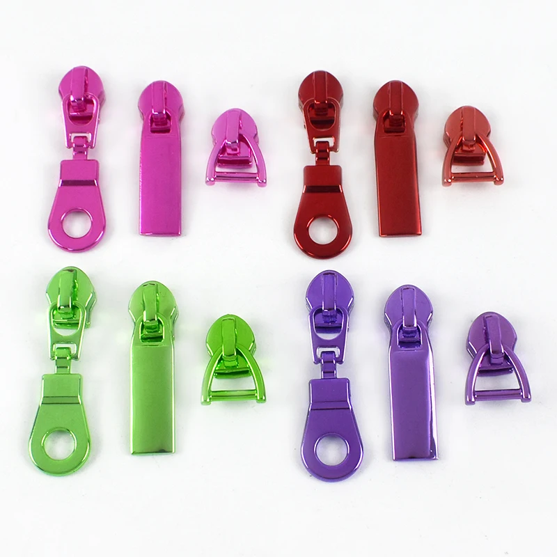 5/10/20 stuks Meetee 5 # Kleurrijke Nylon Rits Hoofd Coil Zip Puller Jas Ritsen Reparatieset Rugzak Decor Slider DIY Naaiaccessoires