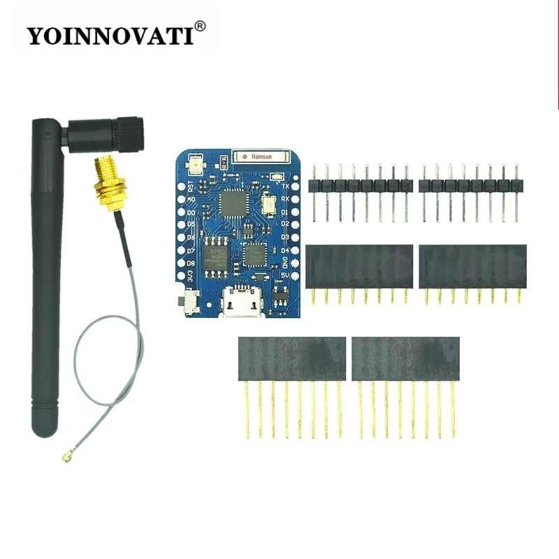 D1 Mini Pro 4M 16M Bytes External Antenna Connector NodeMCU Based ESP8266 CP2104 CH9102 WIFI Development Board + Antenna