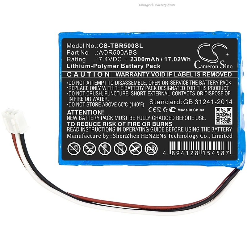 7.4V 2300mAh Battery AOR500ABS for Tribrer AOR500 AOR550 AOR555 AOR600 AOR500-s AOR550-S AOR600-S AOR500-A AOR500-B AOR500-C