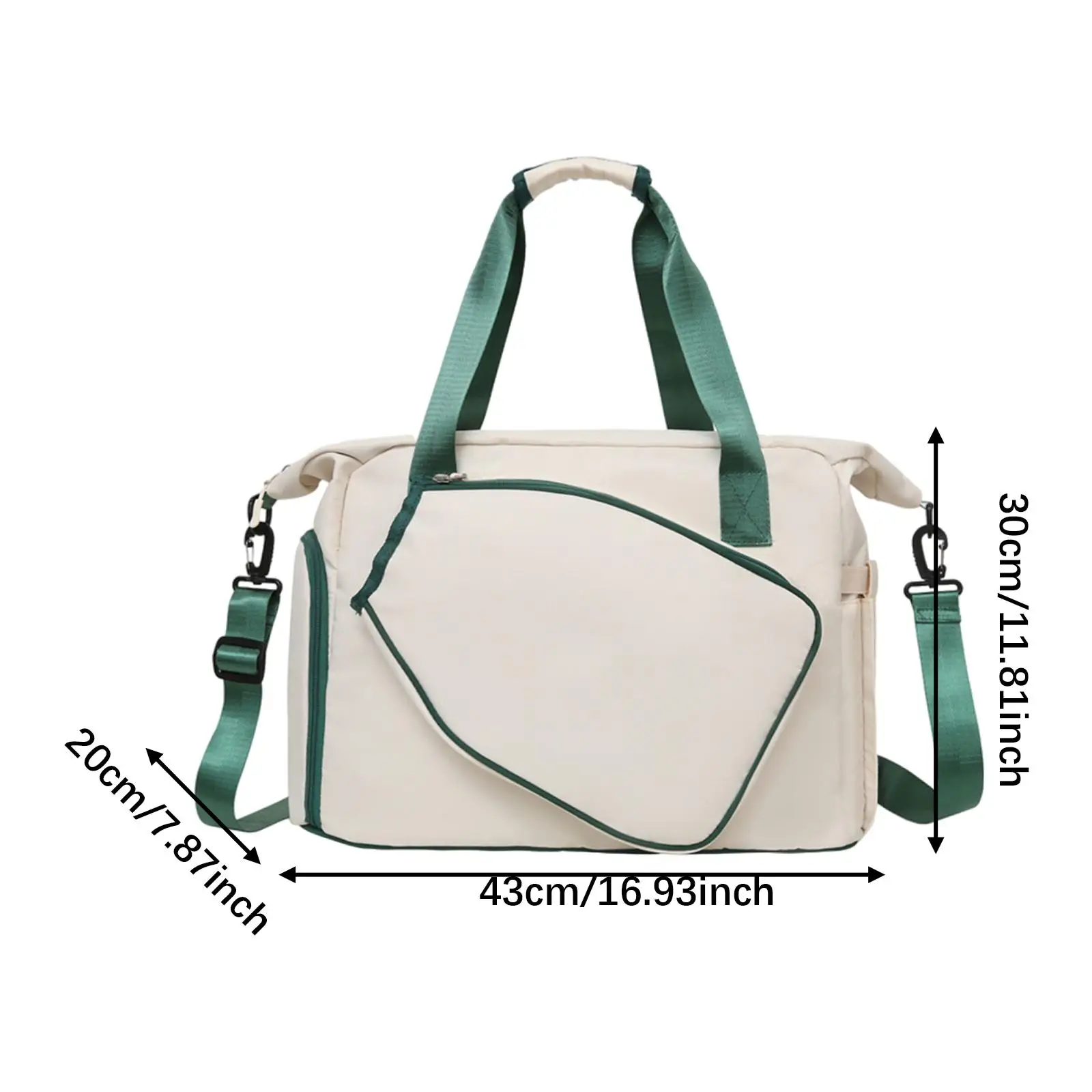 

Tennis Bag Badminton Bag Lightweight Premium Large Capacity Multifunctional Stylish Pickleball Bag with Shoe Compartment