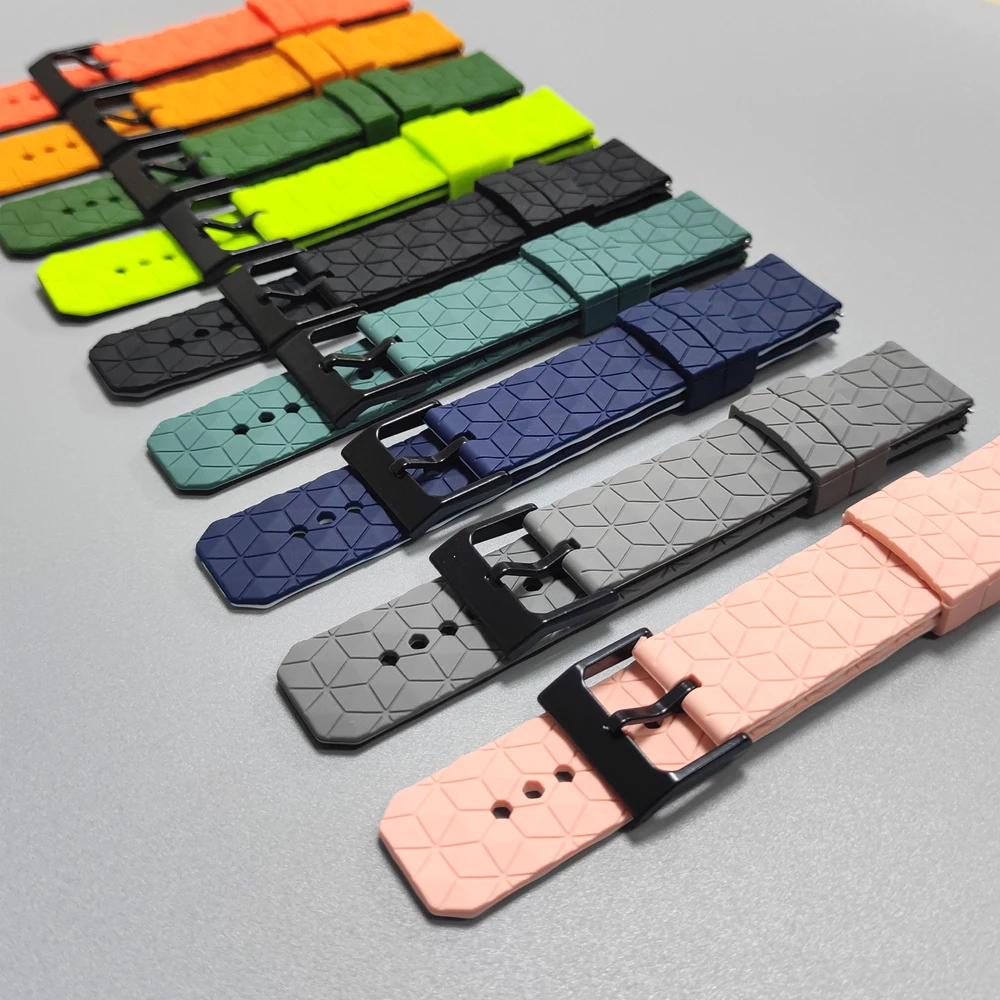 22 مللي متر 20 مللي متر سيليكون حزام لساعة هواوي سيليكون الفرقة GT 5 4 46 مللي متر ساعة 4 برو GT 3 2 برو الأساور الرياضية سوار الساعة الذكية