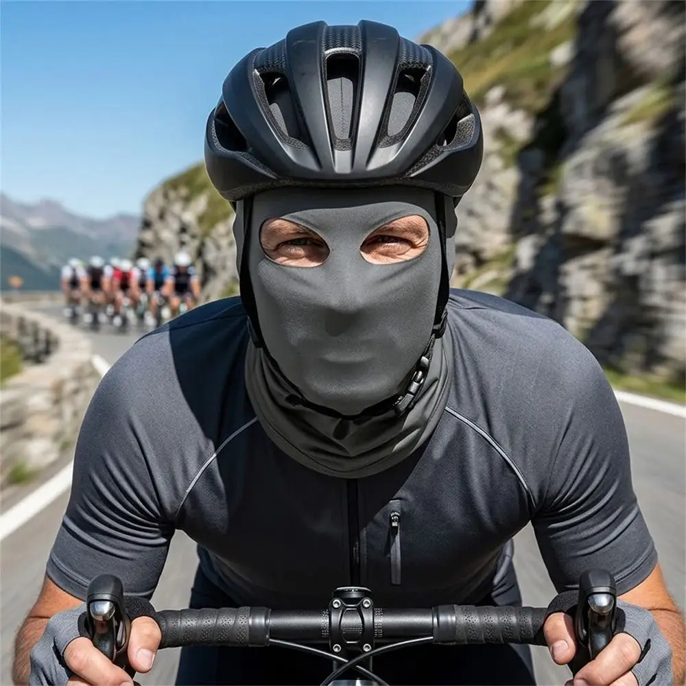 Cotton Fiber Cycling Head Cover Heat Dissipation Sweat Absorption Sun Protection Head Wrap Breathable Full Face
