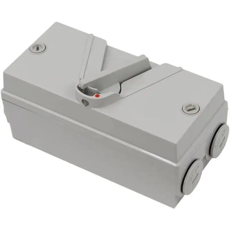 ABVJ-Industrial Enclosed Motor Disconnect Switch 3 Phase 3 Pole IP65 Weatherproof 35A 440V AC Breaker Box