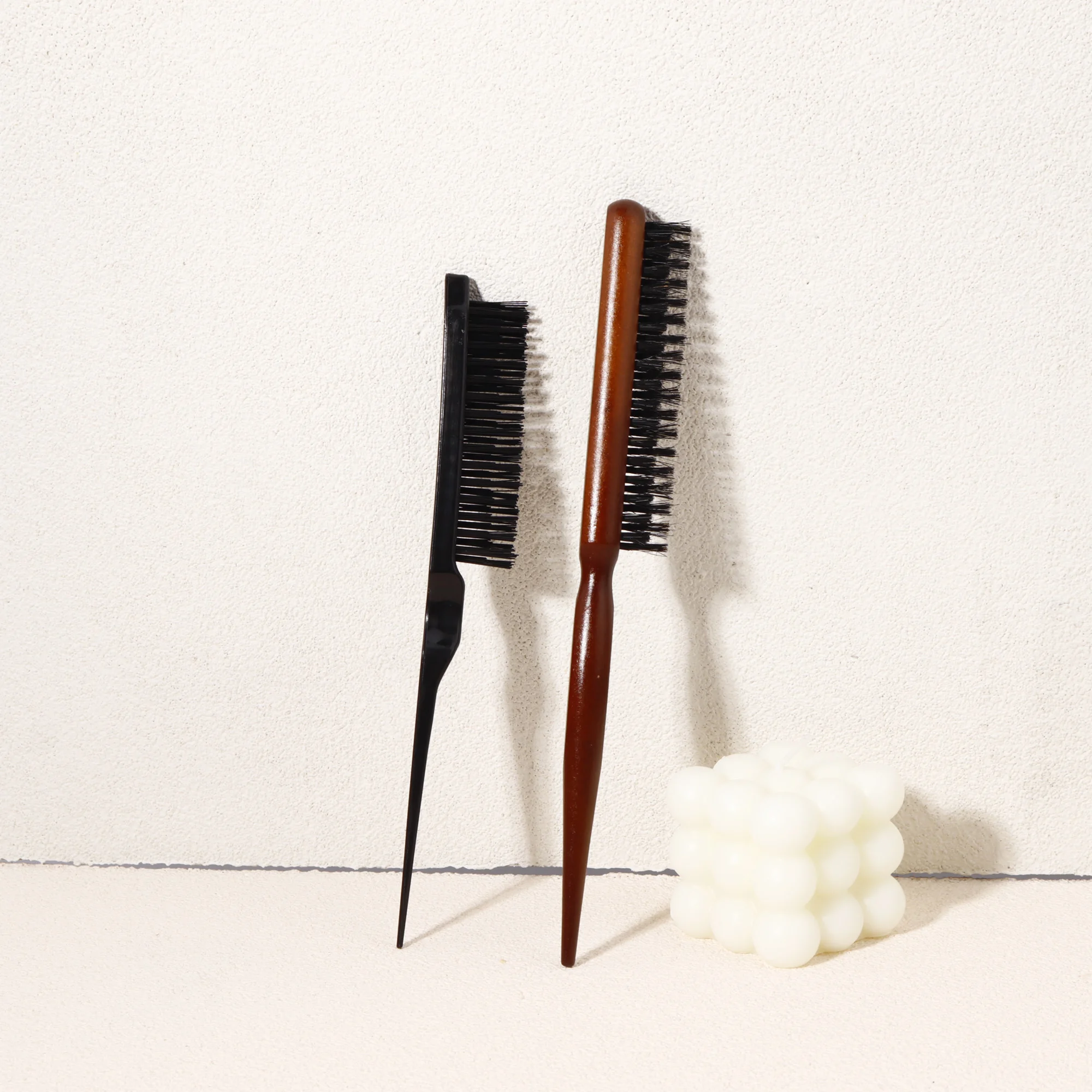 Escova de cabelo estilo, escova de cabelo de cerdas, escova de cabelo antiestática profissional, pente de estilo fofo, especial para perucas de cabelo real