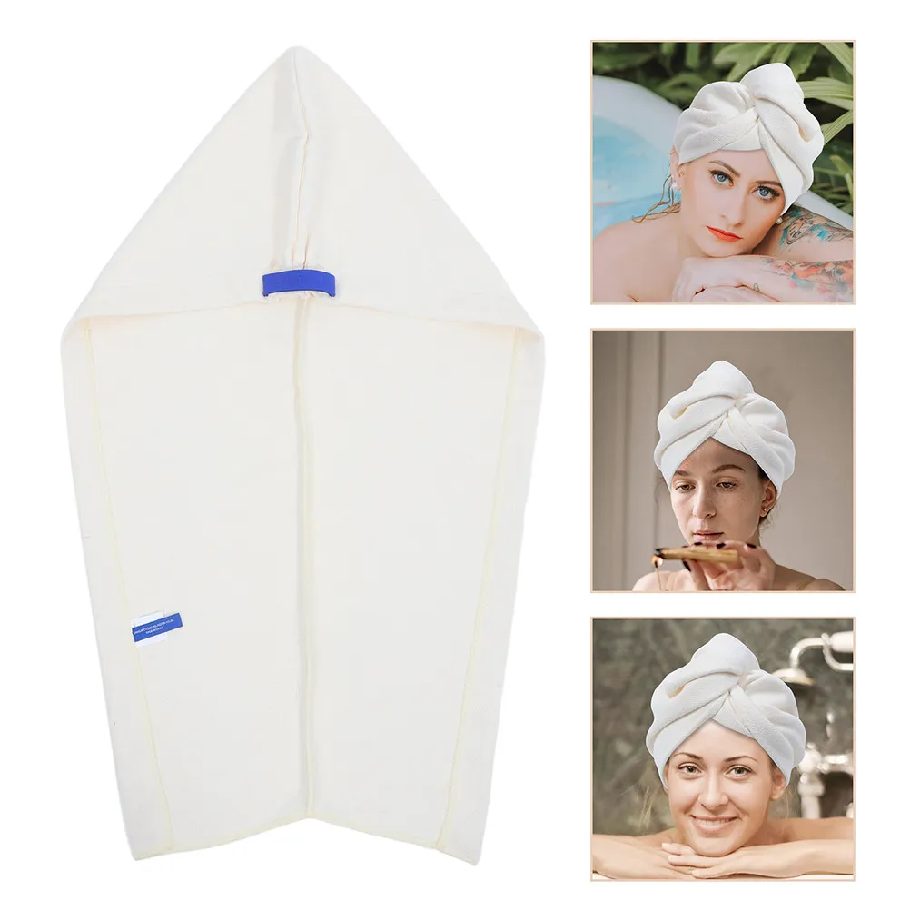 2 Peças Touca de Secagem de Cabelo em Microfibra Super Absorvente, Toalha Turbante de Secagem Rápida para Cabelos Molhados, Secagem Natural Sem Secador, Ideal para Viagem