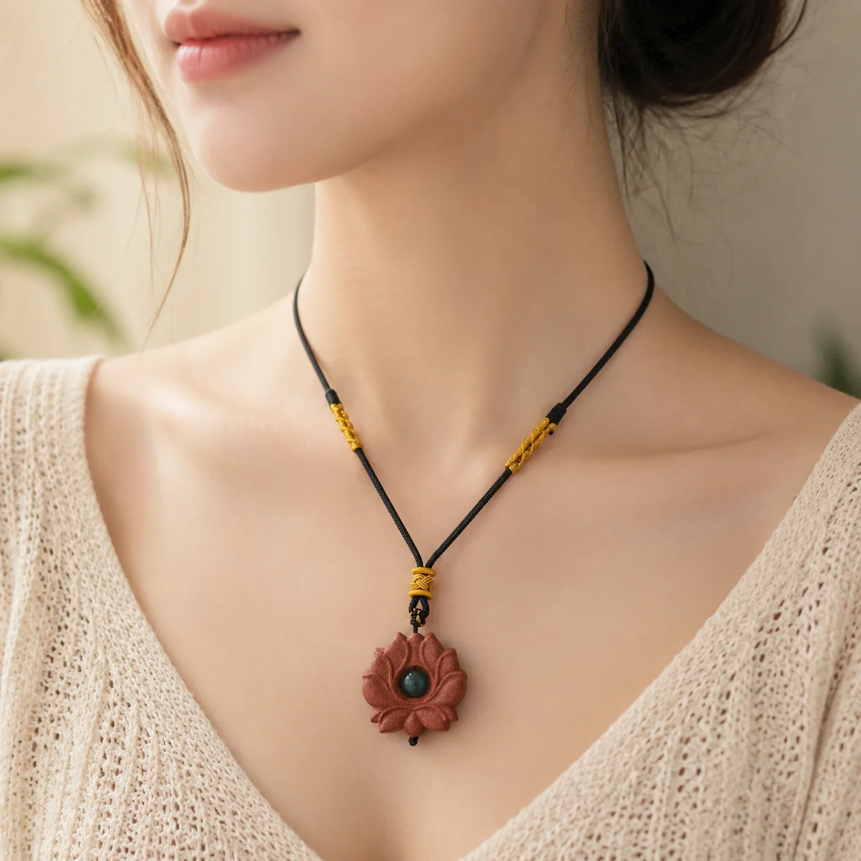 Colar com pingente de incenso - Zen Herbal Wellness avaliação e preço
