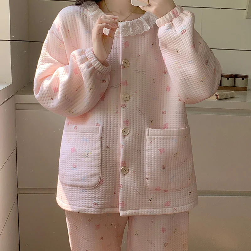 

Комплекты пижам женские мягкие из льна с ярким принтом, не мнущиеся, дышащие, легкие, натуральные, современные, молодежные, для дома, 2026