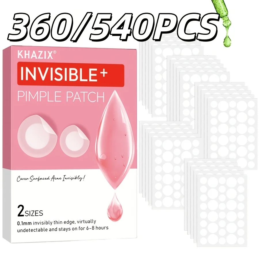 

360/540 шт. Премиальный набор ультратонких гелевых пластырей от прыщей на водной основе, используются для маскировки несовершенств кожи и акне.