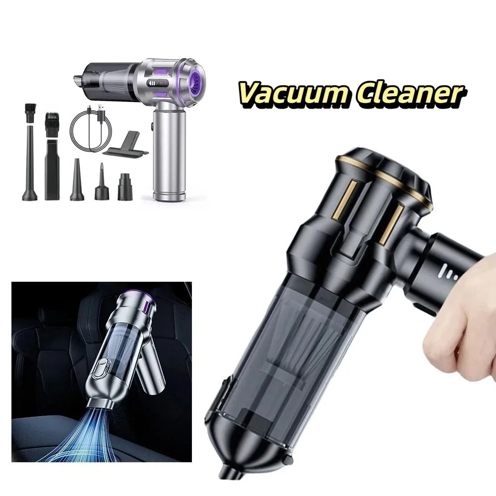 

High Power Vacuum Cleaner Type-C Rechargeable Brush-less Motor Car Vacuum 100 W Power 6000 mAh Battery