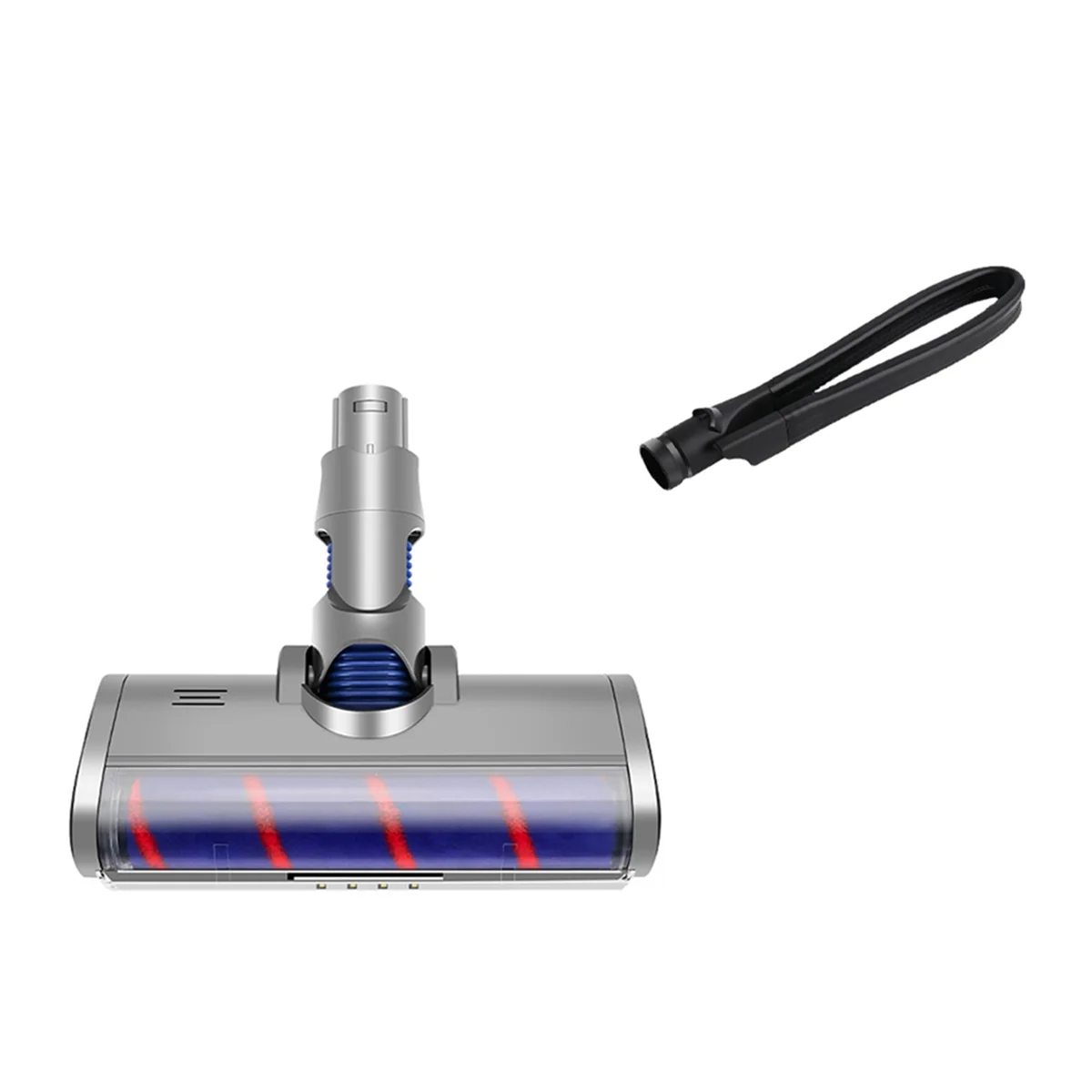 Vacuum Electric Floor Brush and Flat Head Gap Suction Attachment for Dyson V6 Vacuum Cleaner Replacement Parts