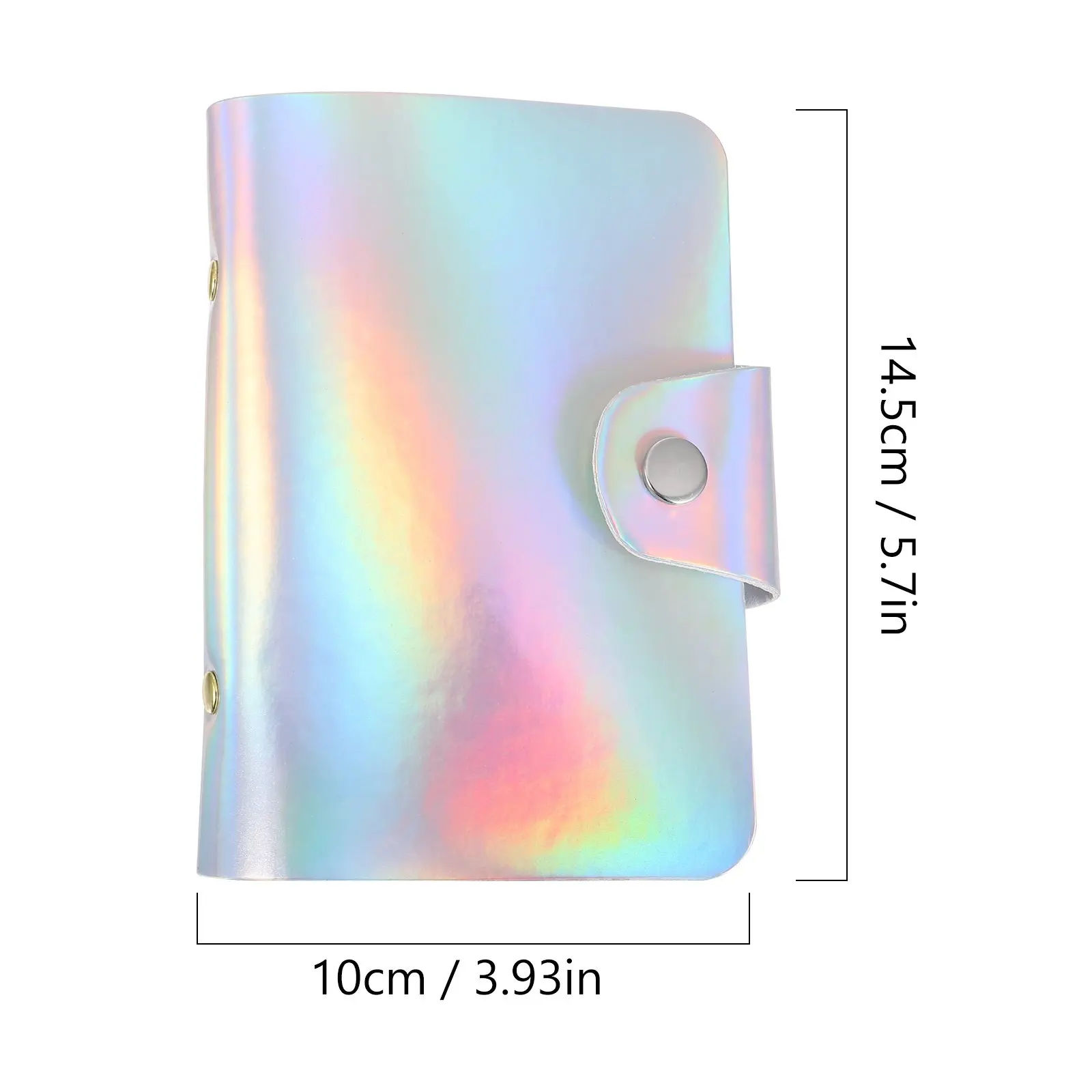 Nail Art Plates Holder Bag Holds 6.5x12.5cm Snap Button Design Storage Pouch Organizer Case for Nail Stamping Plates