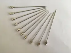 5pcs 1.2mm OD 18G 1.2x60/80/100/120/150/200/250/300mm Stainless Steel Syringe Needle Dispensing Needle Industry Elongated Needle