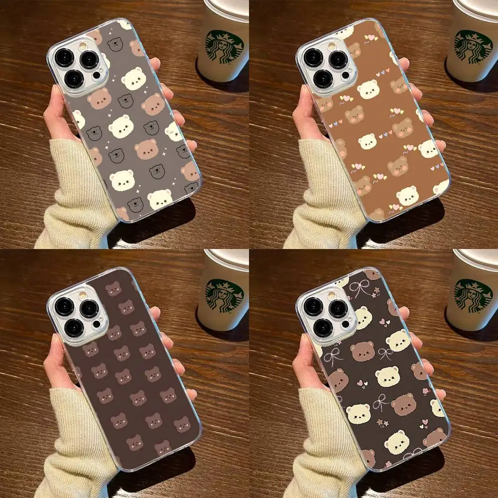 

Bear wallpaper Phone Case For iPhone17,16,15,14,13,12,11 Plus,Pro Max Soft Transparent Cover