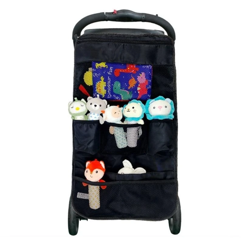 Pushchair Storage Bag Multiple Compartment Bag for Diaper Water Bottle