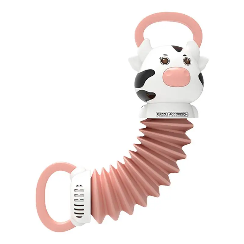 

Enlightenment Music Toy Interactive Cartoon Accordion Sensory Music Instrument Cow Shaped Musical Toy For Boys Girls Early