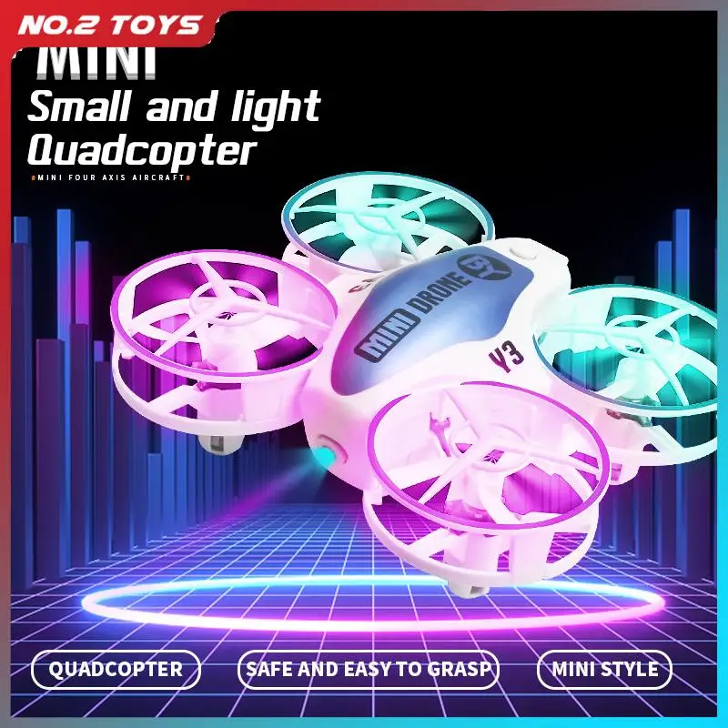 RC โดรนขนาดเล็กเฮลิคอปเตอร์4CH ของเล่น4แกนโดรน4แกนหนึ่งปุ่มกลับระดับความสูงถือ360องศาพลิกหัวขาดของเล่น RC ของขวัญ