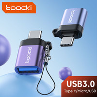 Toocki USB 3.0 To Type C OTG Adapter Micro USB Male To Type C Female Converter USB-C OTG Connector For Macbook Samsung Xiaomi