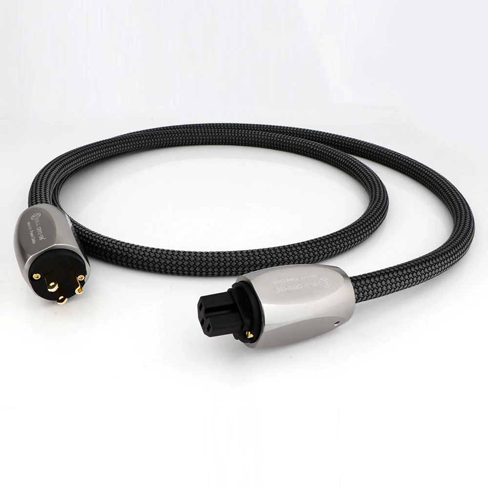 HIFI CRYO196 Stromkabel US/EU/AU Audiophiles Netzkabel für Verstärker CD-Player EU-Stromleitung Grünes Geflecht Hifi-Stromkabel – Detail 12