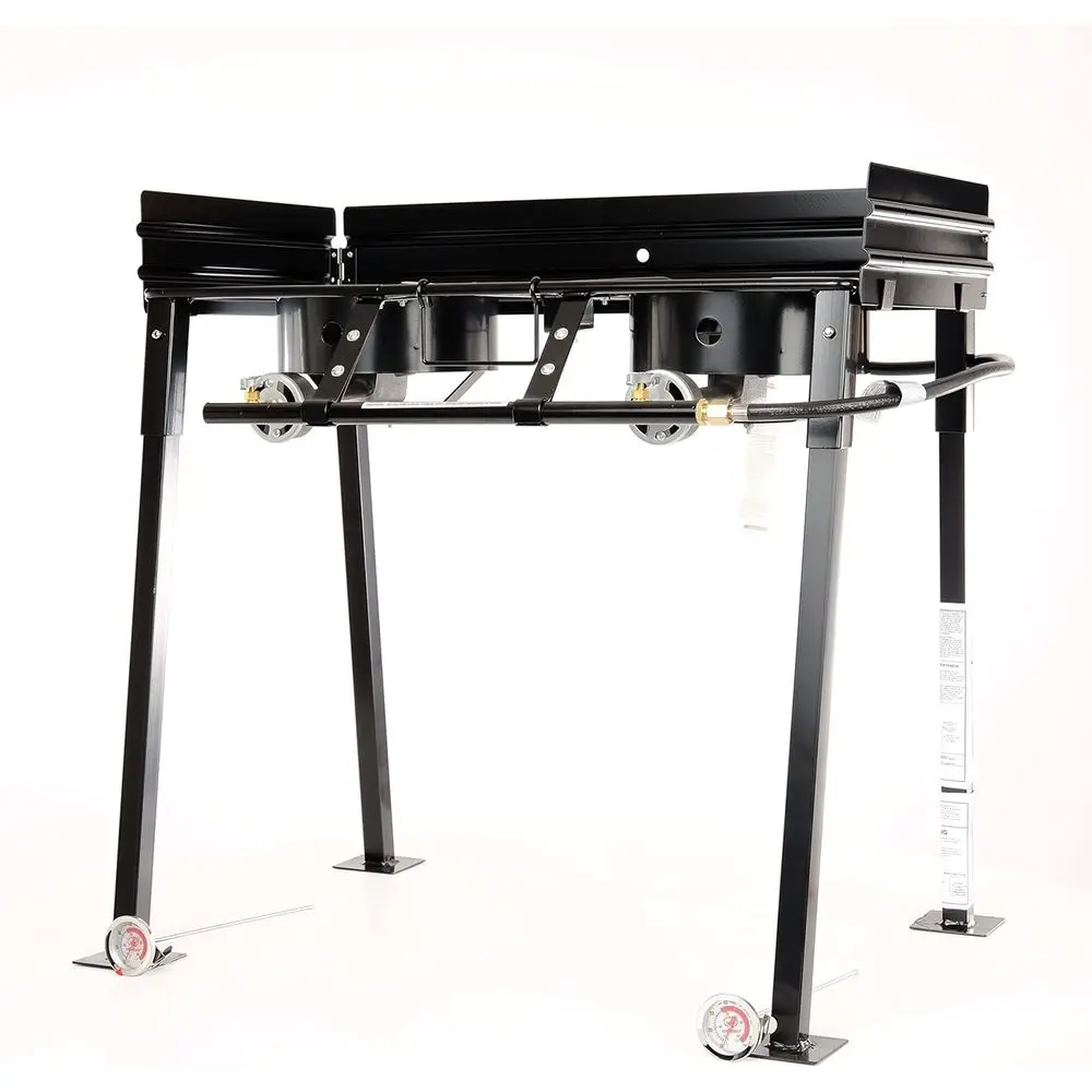 

Portable Dual-Burner Propane Camp Stove with Removable Legs, CS29A Model