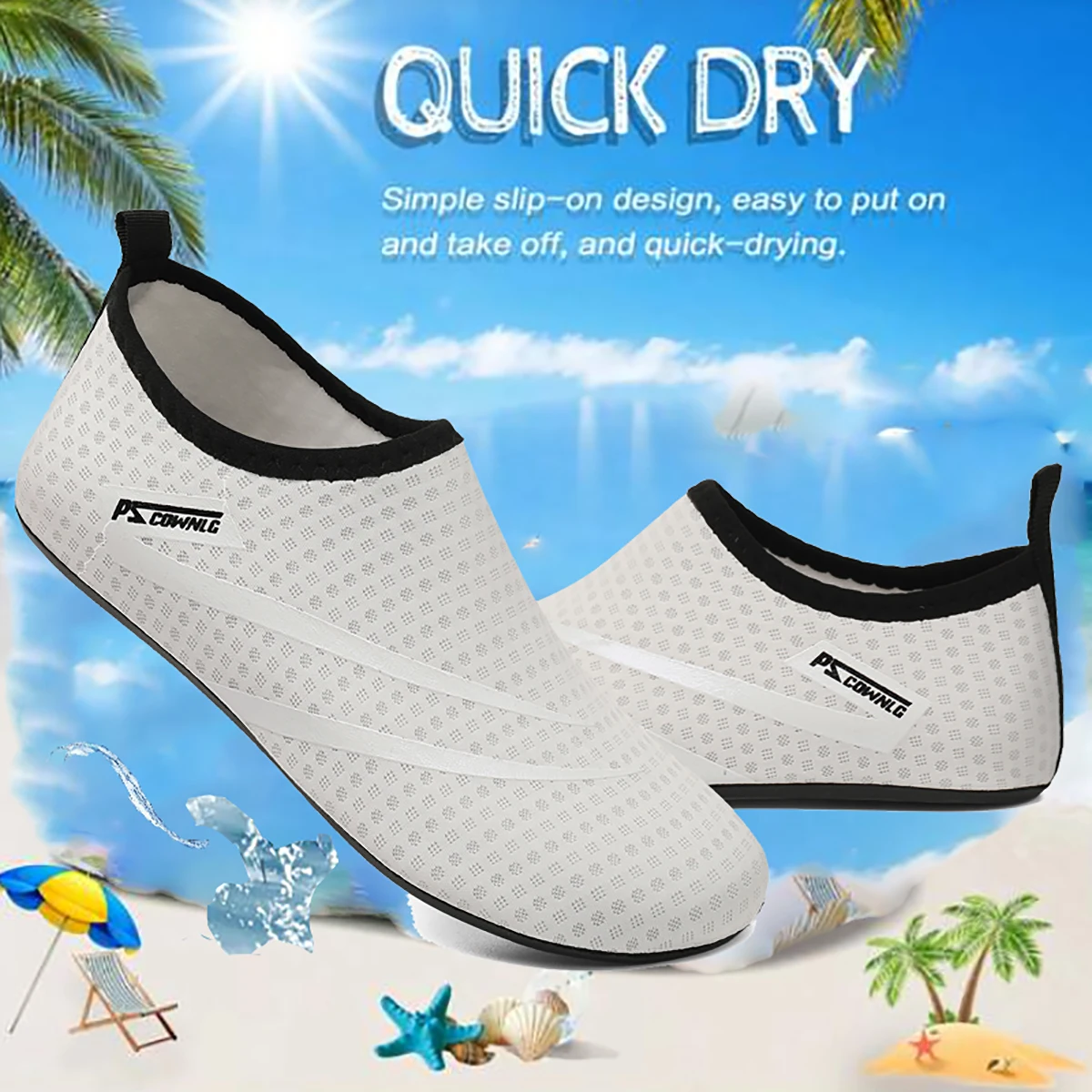 Unisex buty do wody miękkie plażowe antypoślizgowe buty do wody szybkoschnący oddychające pływanie nurkowanie Snorkeling Sneaker skarpety pantofel