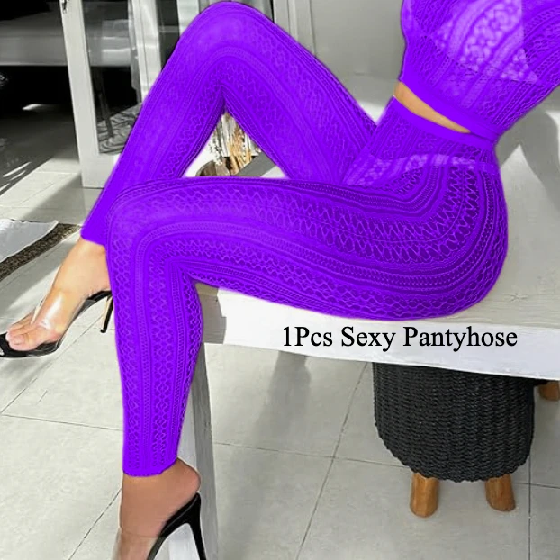 1 Stuks Sexy Panty (geen top) vrouwen Panty Kleurrijke Mesh Kousen Alle Seizoen Herfst Winter Mesh Legging