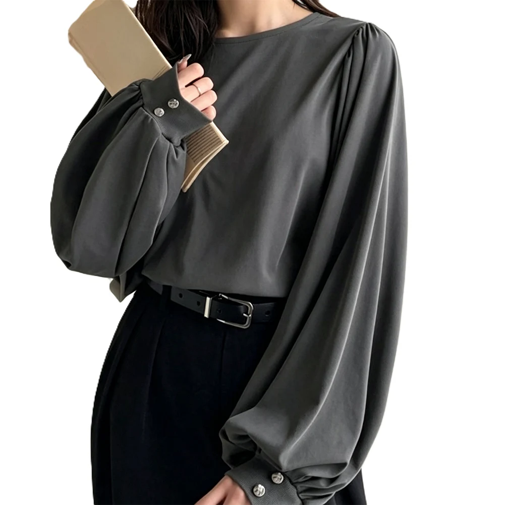 Polyester Long Sleeve For Crew Neck T-Shirt for Women with Relaxed Beach Holiday Office and Cycling Activities