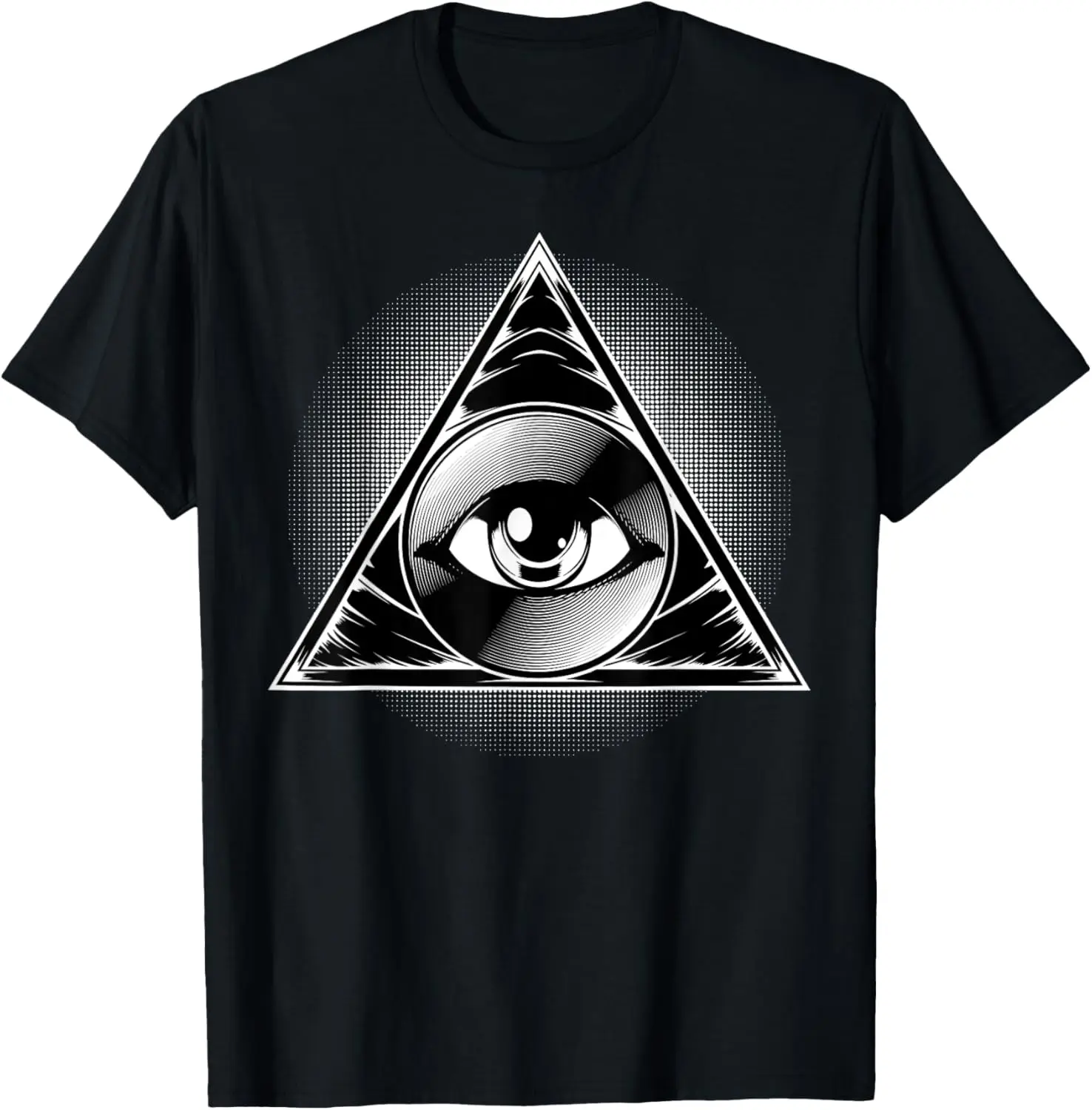 All Seeing Eye Pyramid Mystic Blackcraft Occult Dark Magic T-Shirt