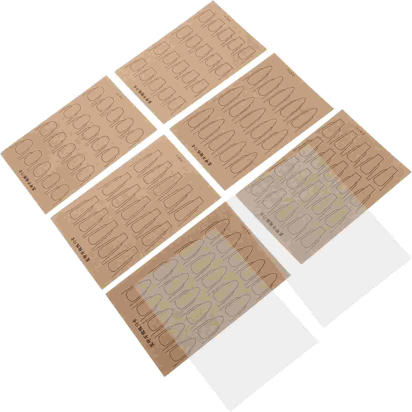 

Nail Practice Card Professional Salon Color Board Excercise Book Golden Paper