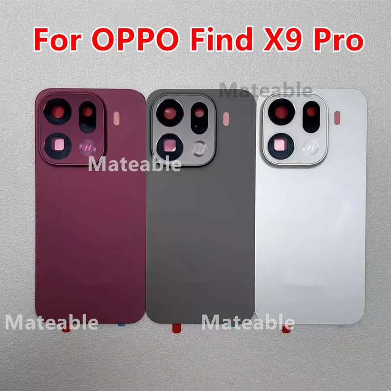X9Pro Housing For OPPO Find X9 Pro Battery Back Cover Repair Replace Door Rear Case + Camera Lens 	CPH2791 PLG110