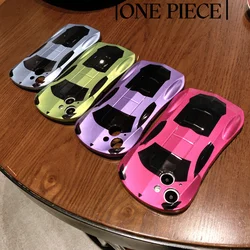 Fashion Luxury Sports Car Silicone Soft Phone Case For Iphone 11 12 13 14 15 16 Pro MAX Mini X XR XS SE 7 8 Plus Back Chic Cover
