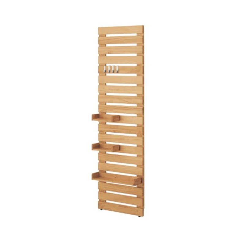 

Hole board solid wood wall rack wall hanging baffle multi-layer towel rack small ladder coat rack storage decoration