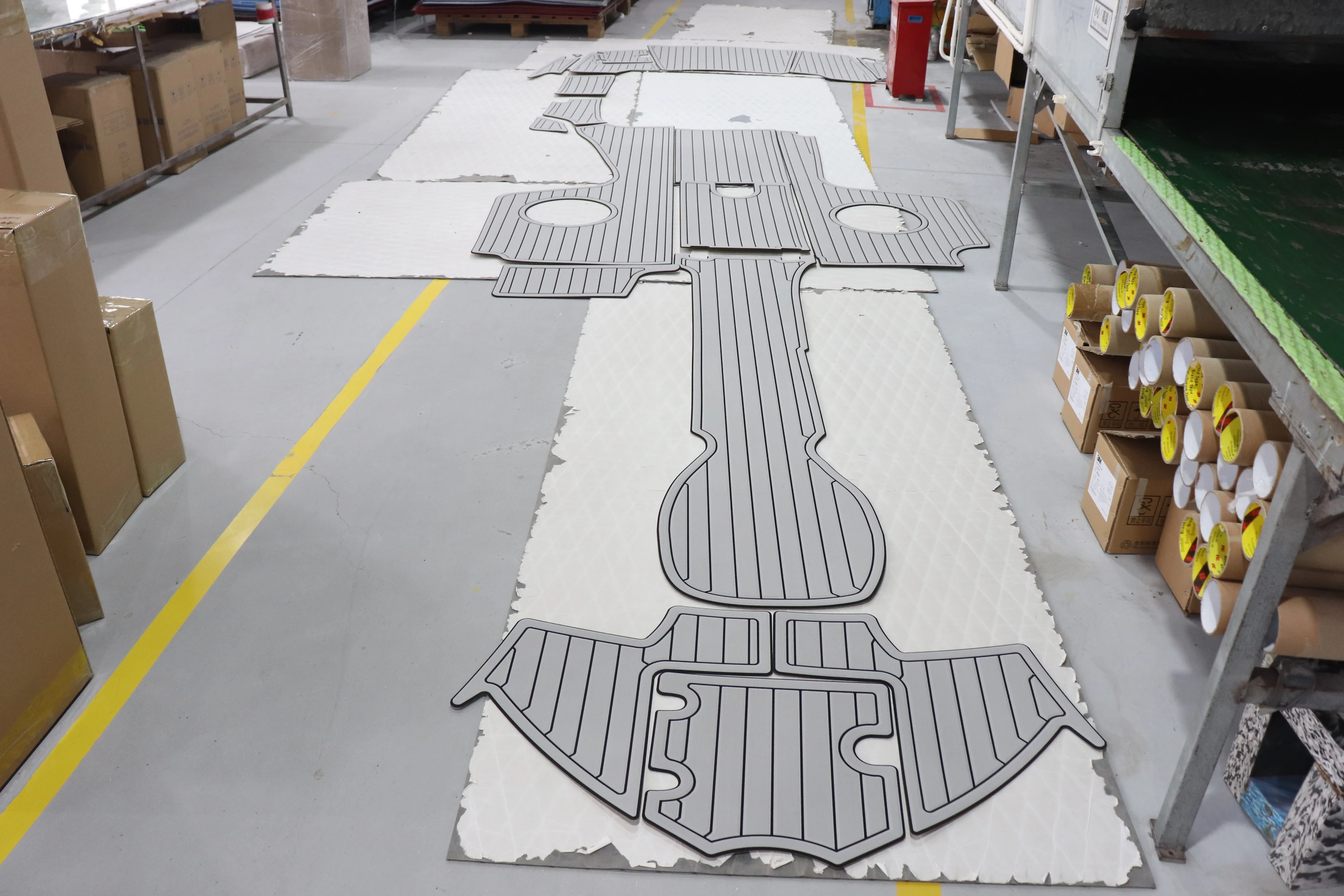 KXKZREN EVA Foam Boat Flooring Pad for 2014 Chaparral Xtreme 244 Custom Fit Non-Slip Marine Deck Mat Cockpit Swim Platform Kit