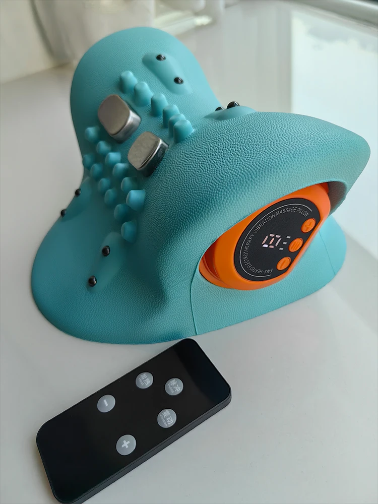 

Electric Cervical Massager Neck Shoulder Stretcher Relaxer Chiropractic Traction Device Massage Pillow for Cervical Spine Correc