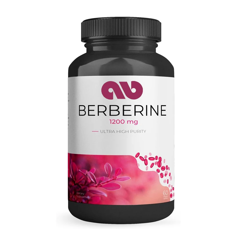 Berberina HCI 1200mg-apoya el metabolismo de la glucosa-sistema inmunológico, cardiovascular, cápsulas no GMO-60