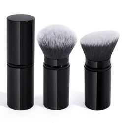 MAANGE 2PCS Retractable Foundation Makeup Brush Flat/Angle Kabuki Brush For Powder Blush Bronzer Concealer Portable Makeup Tools