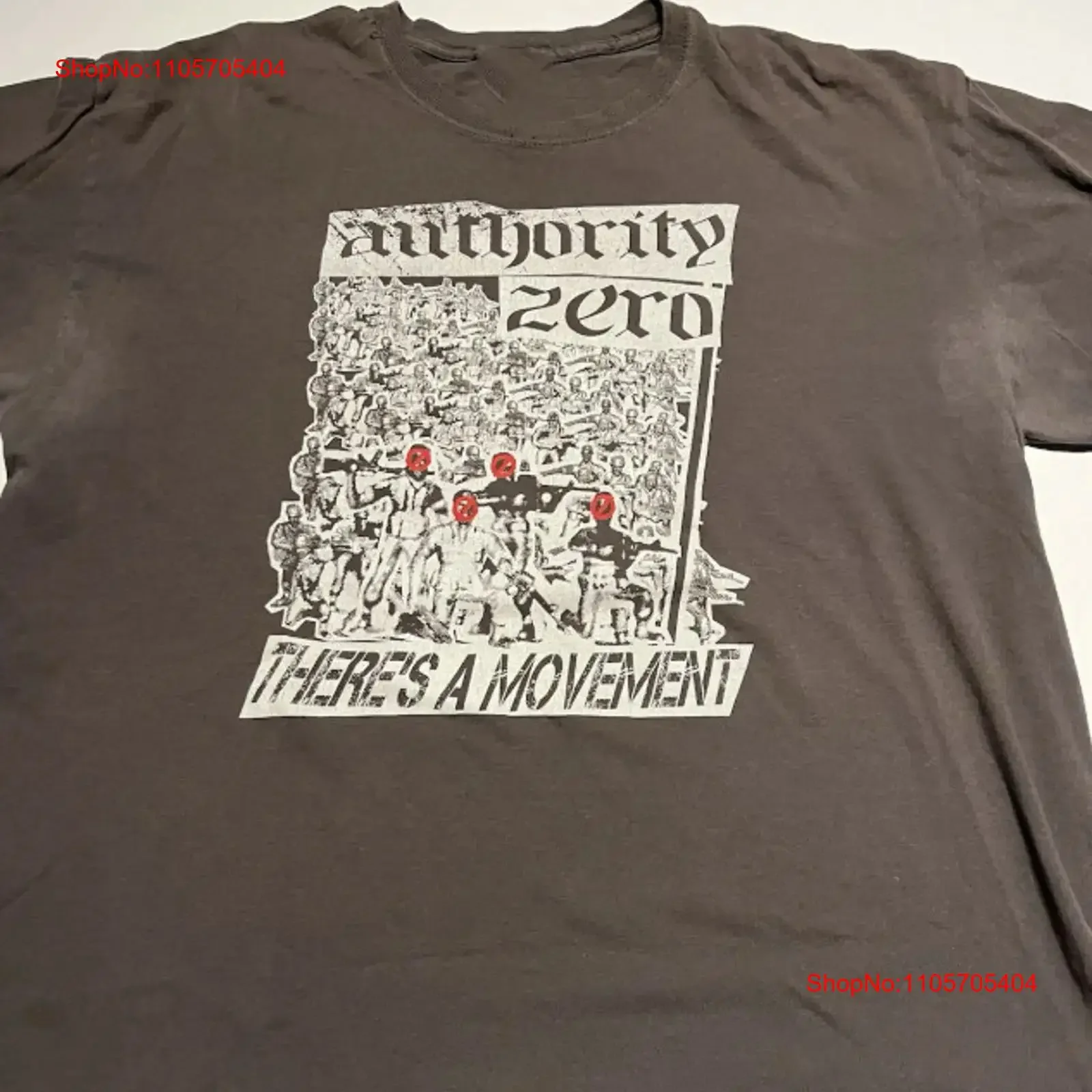VTG Authority Zero Theres A Movement T Shirt Full Size GIft Cotton long or short sleeves vintage Washed Soft streetwear homme