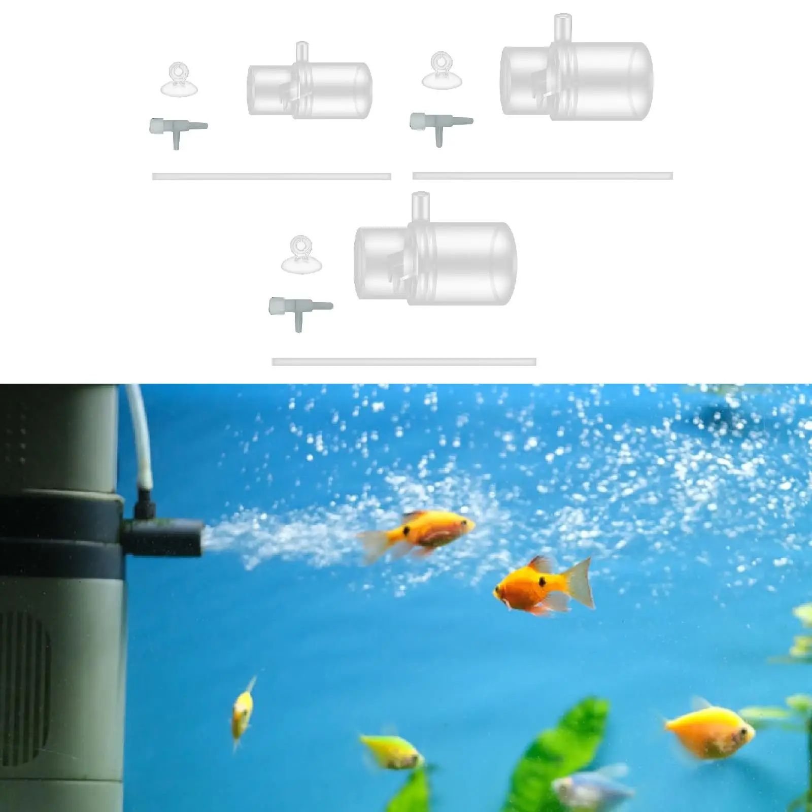 

Адаптер для обогащения Oxygens, акриловая насадка для выхода воды с присоской