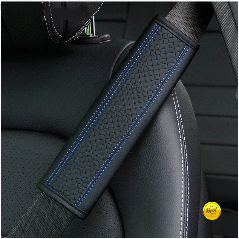 

1pcs Car-Styling For MG 3 5 6 7 GT ZS HS RX5 Car Accessories Seat Belt Pu Leather Safety Belt Shoulder Cover Car Seat Belt Pad