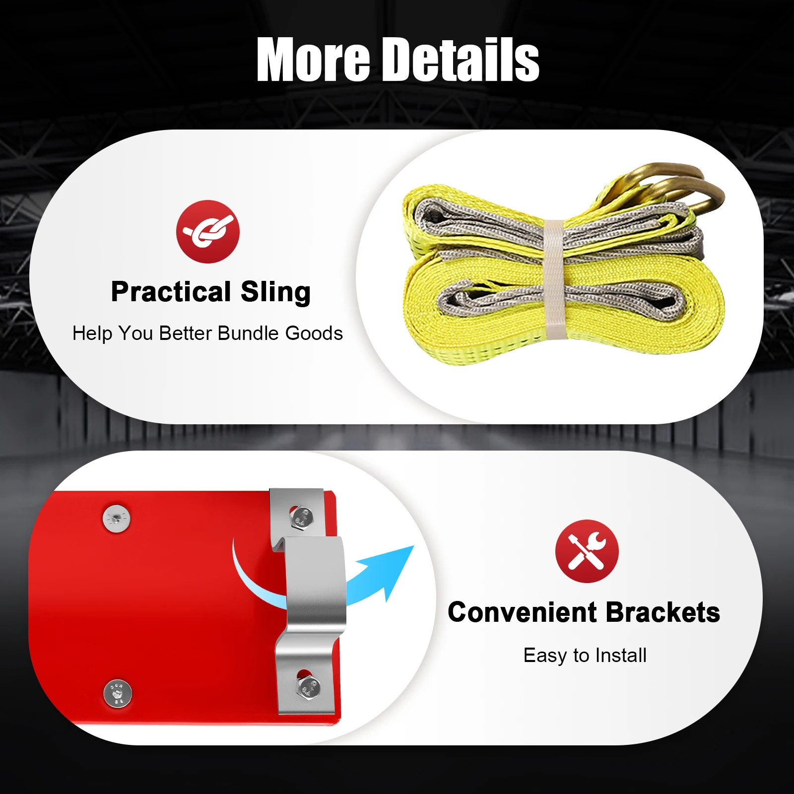 รอกไฟฟ้า 110V, วินช์ไฟฟ้า 440 ปอนด์, ลิฟท์ไฟฟ้า, พร้อมรีโมทคอนโทรล และสลิงเดี่ยว/คู่สำหรับยกของในโรงงาน