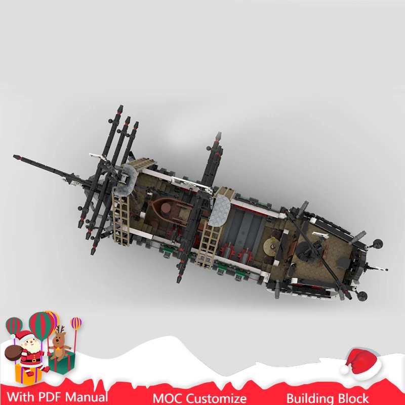 

1676 детали череп Schooner модель строительные блоки творческий Diy техническая сборка кирпичи игрушки для мальчиков и взрослых рождественские подарки