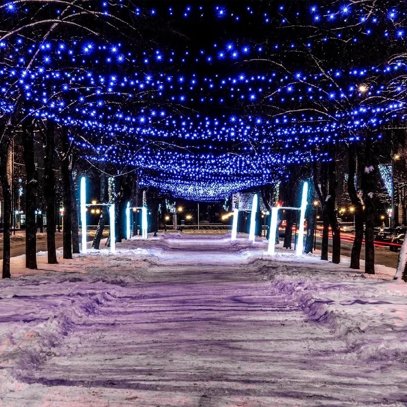 

Solar String Light 300LED Fairy Outdoor Garden Waterproof Lamp 2025 Christmas Garland Xmas Holiday Party Home Decoration